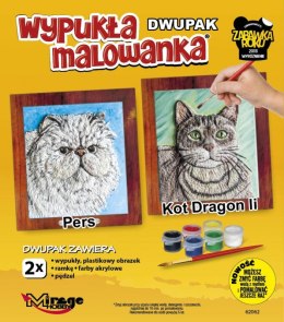 Wypukła malowanka Dwupak Koty Pers- Dragon Li Mirage