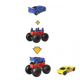 Monster Truck Mix żółty i niebieski Hot Wheels