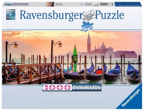 Puzzle 1000 elementów Panorama Gondole w Wenecji Ravensburger Polska