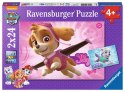 Puzzle 2x24 elementy Psi Patrol Skye i Everest Ravensburger Polska