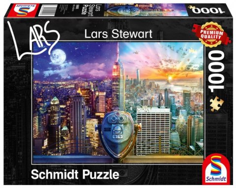 Puzzle Premium Quality 1000 elementów LARS STEWART Nowy Jork (Dzień / Noc) Schmidt