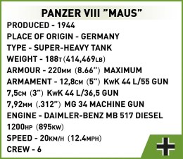 Klocki Panzer VIII Maus Cobi Klocki