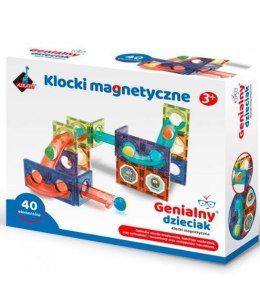 Klocki magnetyczne 40 elementów ASKATO