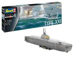 Model plastikowy niemiecka łódź podwodna TYP XXI 1/144 Revell