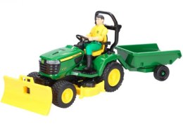 Pojazd Traktorek John Deere z kosiarką i figurką BRUDER