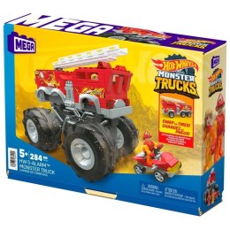 Klocki Mega Hot Wheels Monster Trucks 5-Alarm + łazik ATV Pojazd do zbudowania Mega Bloks