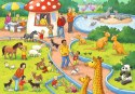 Puzzle 2x24 elementy Dzień w zoo Ravensburger Polska