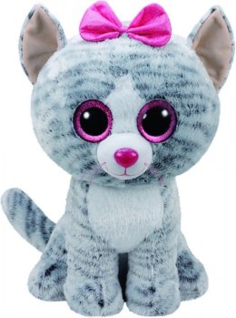 Maskotka TY Beanie Boos Kiki - Szary kot, 42 cm Meteor