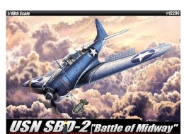 Model do sklejania USN SBD-2 Midway Academy