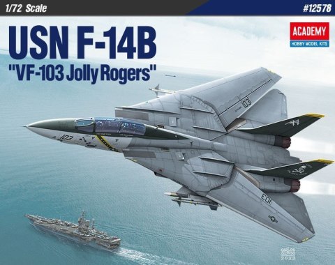 Model plastikowy Samolot USN F-14B VF-103 Jolly Rogers 1/72