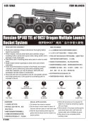 Model plastikowy Russian 9p140 TEL of 9K57 Uragan Multiple Launch Rocket System Trumpeter