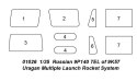 Model plastikowy Russian 9p140 TEL of 9K57 Uragan Multiple Launch Rocket System Trumpeter