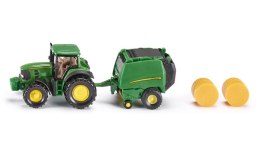 Traktor John Deere z prasą Siku