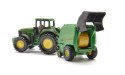 Traktor John Deere z prasą Siku