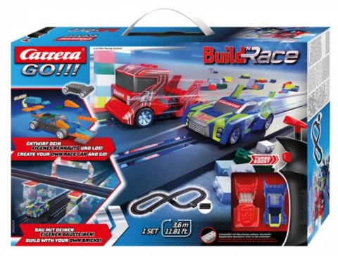 Tor wyścigowy GO!!! Build n Race Racing Set 3,6m Carrera