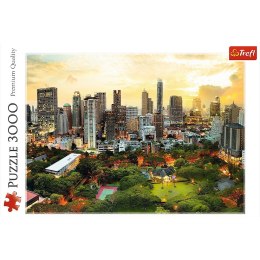 Puzzle 3000 elementów, Zachód Słońca w Bangkoku Trefl