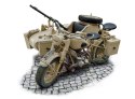 German military motorcycle with sidecar Italeri