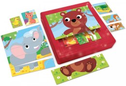 Puzzle progresywne Carotina Baby Puzzle - Zwierzęta Lisciani