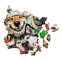 Puzzle drewniane Świąteczne pieski Trefl