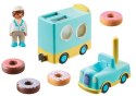 Zestaw z figurką 1.2.3 71325 Szalony Donut Truck z funkcją układania i sortowania Playmobil