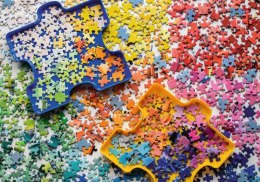 Puzzle 1000 elementów Kolorowe części puzzli Ravensburger Polska