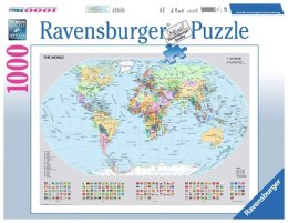 Puzzle 1000 elementów Polityczna mapa świata Ravensburger Polska