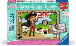 Puzzle 2x24 elementy Koci Domek Gabi Ravensburger Polska