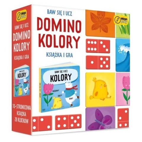 Gra i książka Domino. Kolory. Baw się i ucz Wilga Play