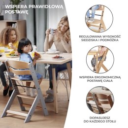 Krzesełko ENOCK Szare + Poduszka Kinderkraft