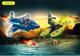 Zestaw figurek City Action 70780 Policyjny odrzutowiec: Pościg za dronem Playmobil