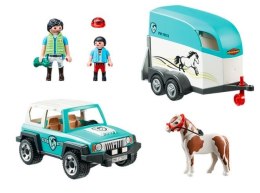 Zestaw figurek Country 70511 Samochód z przyczepą dla kucyka Playmobil