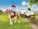 Zestaw figurek Country 70511 Samochód z przyczepą dla kucyka Playmobil