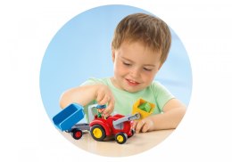 Zestaw z figurkami 1.2.3 6964 Traktor z przyczepą Playmobil