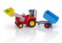 Zestaw z figurkami 1.2.3 6964 Traktor z przyczepą Playmobil