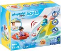 Zestaw z figurkami 1.2.3 70635 AQUA Pływająca wyspa ze zjeżdżalnią Playmobil