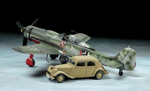 Model plastikowy Focke-Wulf Fw190 D-9 Jv44 + Citroen Traction 11Cv Tamiya