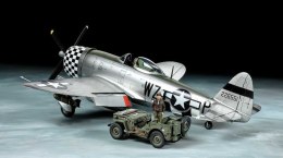 Model plastikowy P-47D Thunderbolt Bubbletop + 1/4-Ton 4x4 Tamiya