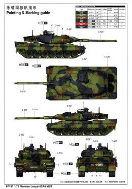 Model plastikowy Leopard 2A6 MBT 1/72 Trumpeter