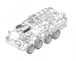 Model plastikowy M1135 Stryker NBC RV 1/72 Trumpeter