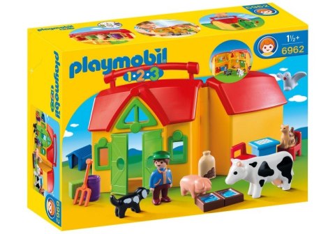 Zestaw z figurkami 1.2.3 6962 Moje przenośne gospodarstwo rolne Playmobil