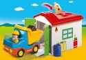 Zestaw z figurkami 1.2.3 70184 Ciężarówka z garażem sorter Playmobil