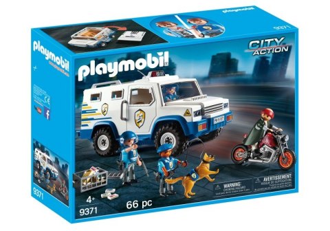 Zestaw z figurkami City Action 9371 Transporter pieniędzy Playmobil