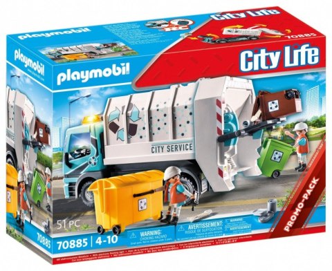 Pojazd City Action śmieciarka z sygnałem świetlnym Playmobil