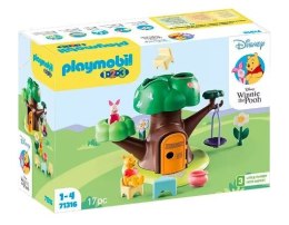 Zestaw z figurkami 1.2.3 Disney 71316 Domek w drzewie Kubusia Puchatka i Prosiaczka Playmobil