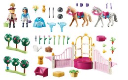 Zestaw z figurkami Princess 70450 Nauka jazdy konnej w stajni Playmobil