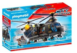 Zestaw z pojazdem City Action 71149 Śmigłowiec ratunkowy jednostki specjalnej Playmobil