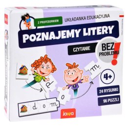 Jawa gra edukacyjna układanka Poznajemy LITERY z profesorkiem GR0662