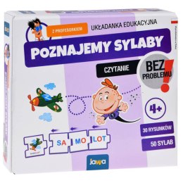 Jawa gra układanka Poznajemy SYLABY z Profesorkiem nauka czytania GR0663