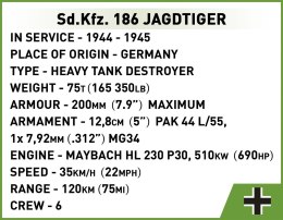 Klocki Sd.Kfz. 186 - Jagdtiger Cobi Klocki