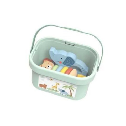 TOOKY TOY Pudełko Sorter Box 3w1 Klocki Piramidka Słonik